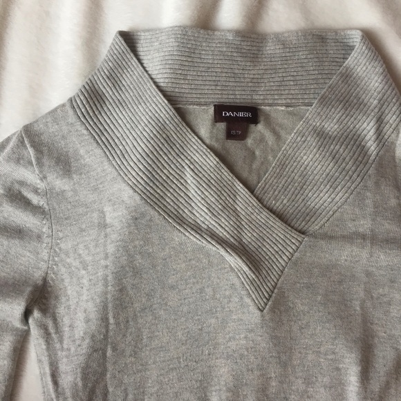 Soft Grey Danier Sweater - Picture 5 of 5